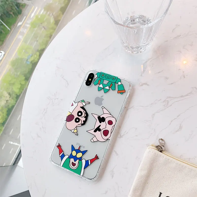 Чехол для iphone 11 Pro 6s 7 8 plus X Xs Max XR, чехлы для телефонов, прекрасный прозрачный мягкий чехол из ТПУ с рисунком карандаша-тяна