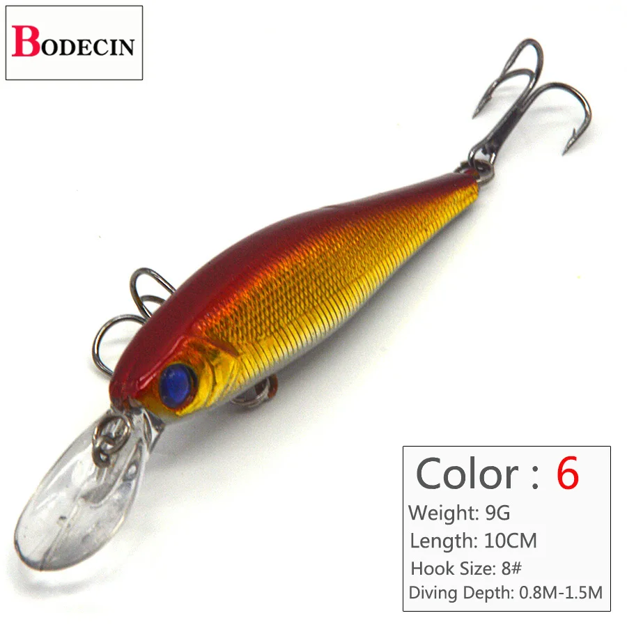 4PCS 3D Eyes Artificial Lures For Fishing Tackle Wobbler Trolling With Hooks Minnow Swimbait Cheap Sea Lures China Laser Bait (2)