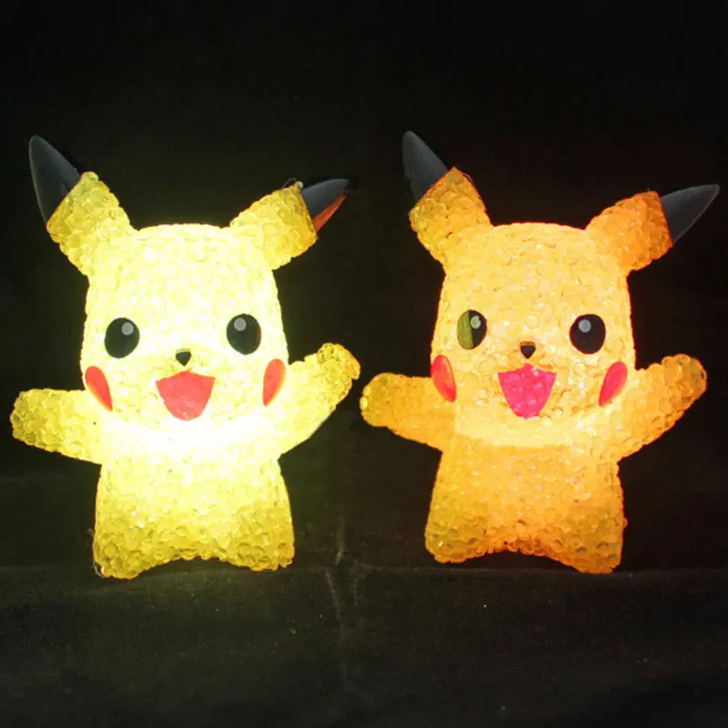 

Pikachu Night Lights Color Changing LED Lights Children's Glowing Toys Bedroom Get Up Lights Birthday Gift Kid Room Decoration