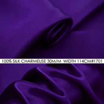 

[Clearance Sale]100% SILK CHARMEUSE SATIN 114cm width 30momme Heavy Silk Fabric For Wedding Dress No1701-1 meter free shipping