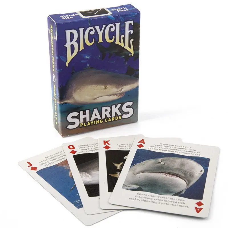 Велосипед акулы игральные карты для покера Размер USPCC ограниченное издание колода волшебные карты фокусы реквизит для мага Бесплатная