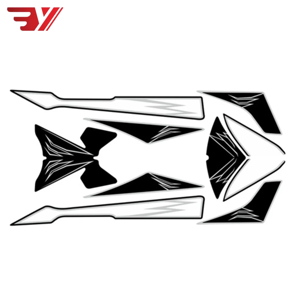 

BYSPRINT Motorcycle Front Fairing Sticker Motor Number Board 3D Gel Protector for HONDA CB1000 CB 1000 2008-2009