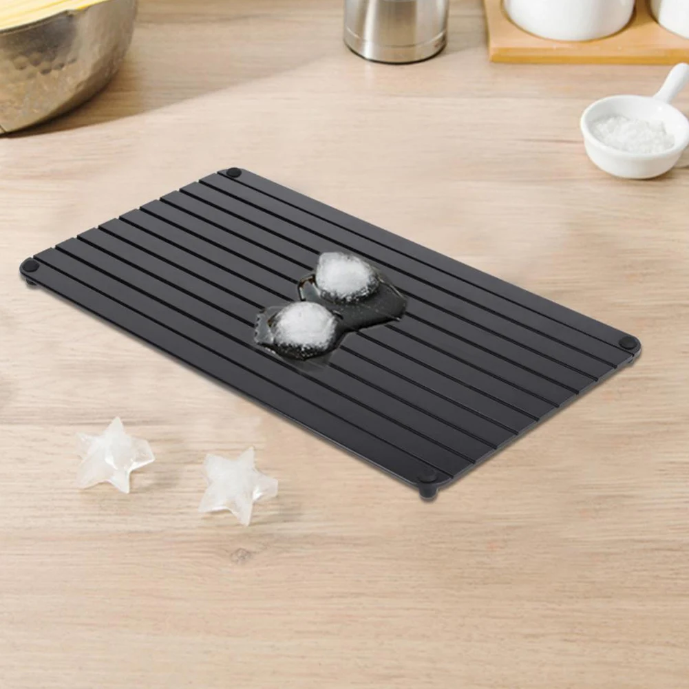 Fast Aluminum Quickly Frozen Food Seafood Plate Kitchen Tools Meat Defrosting Tray Thaw Home