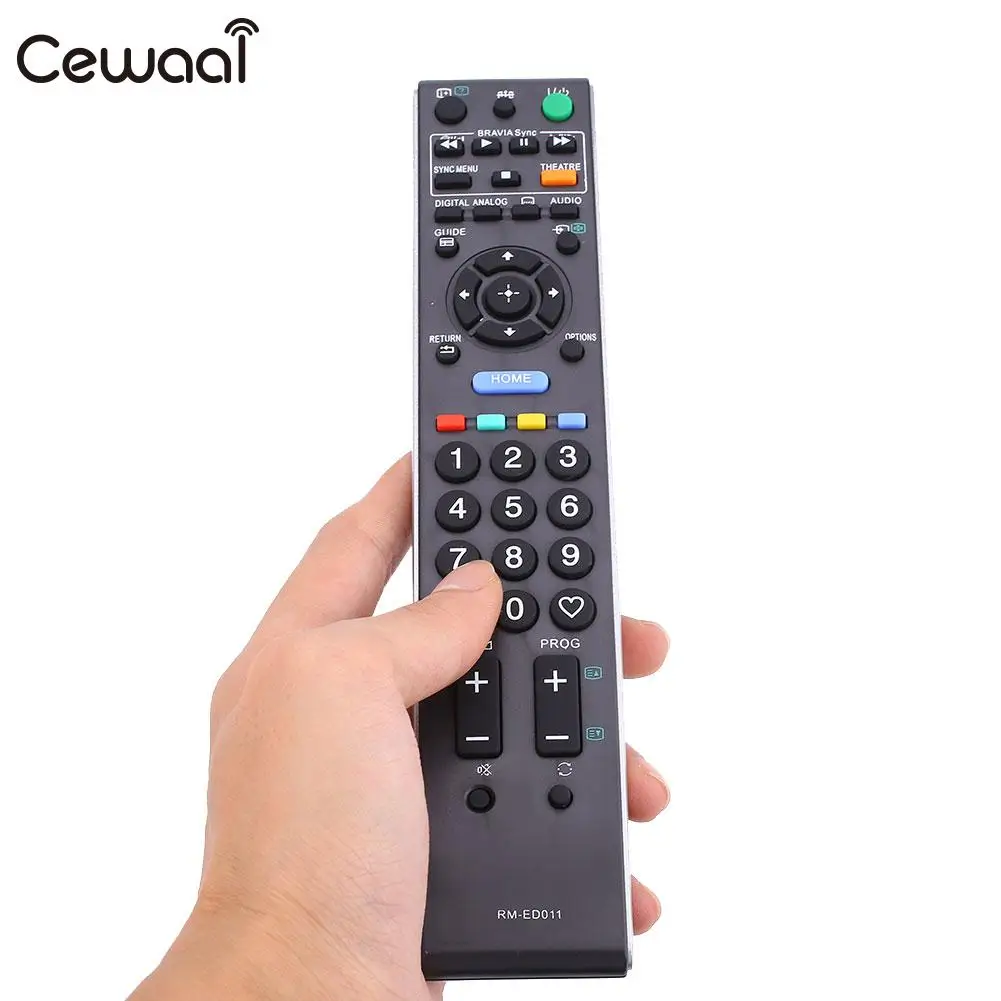 

Replacement RM-ED011 Remote Control RC Battery Operated For Sony TV Black
