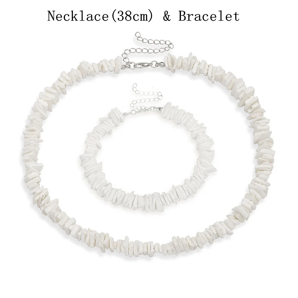 White chip deals shell necklace