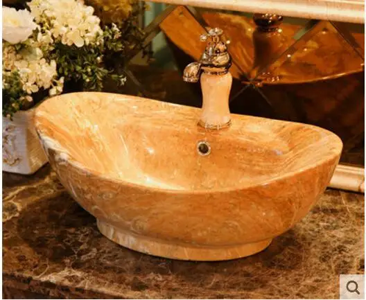 

Ceramic wash basin, marble, silver ingot, enlarged art basin, overflow hole