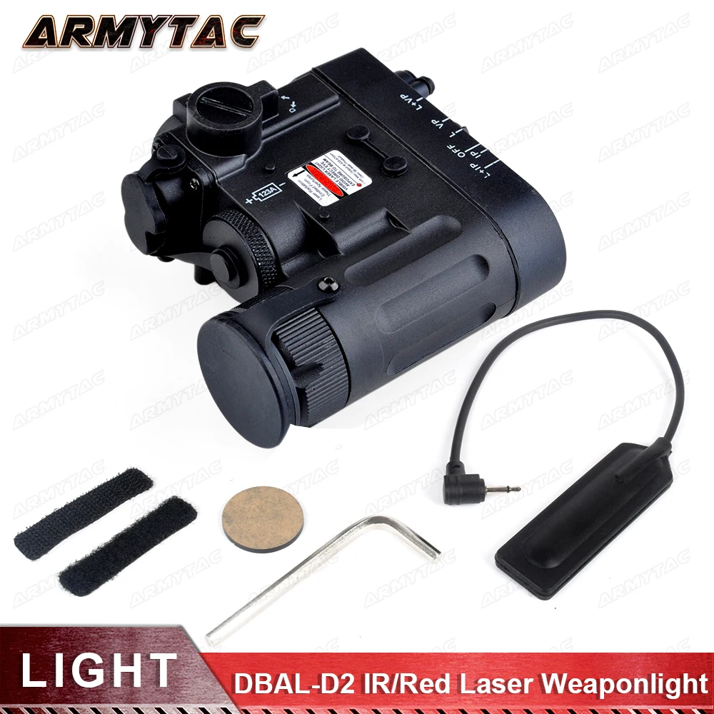 

ArmyTac Airsoft Flashlight Weapon Lights IR Laser Red Laser LED DBAL-EMKII Multifunction Tactical IR DBAL-D2 Hunting light