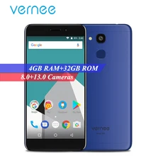 Vernee M5 4 г LTE мобильный телефон Android 7.0 5.2 дюймов 4 ГБ Оперативная память 32 ГБ Встроенная память MT6750 Восьмиядерный 8MP + 13MP отпечатков пальцев Dual SIM смартфон