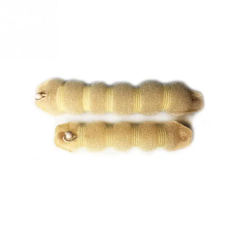 Beige 2 шт булочки Braider DIY волосы легко девушки нейлон Удобная веревка Пряжка веревка для волос - Цвет: Beige