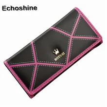 Women OL style Long Crown Leather Clutch Purse Handbag Wallet long leather ladies wallet female handbag purse