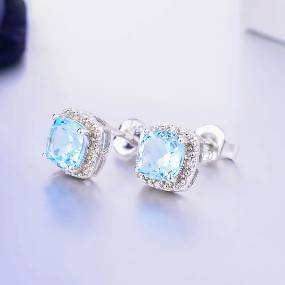 silver blue topaz earrings CASE03417SC-1 (3)