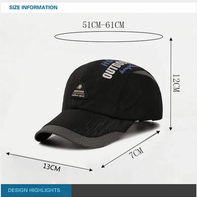 LongKeeper Primavera Verano Snapback gorras para hombres mujeres cartas Casual sombreros rápido seco Beisbol Chapeu Casquette GU-17 LongKeeper Primavera Verano Snapback gorras para hombres mujeres cartas Casual sombreros rápido seco Beisbol Chapeu Casquette GU-17