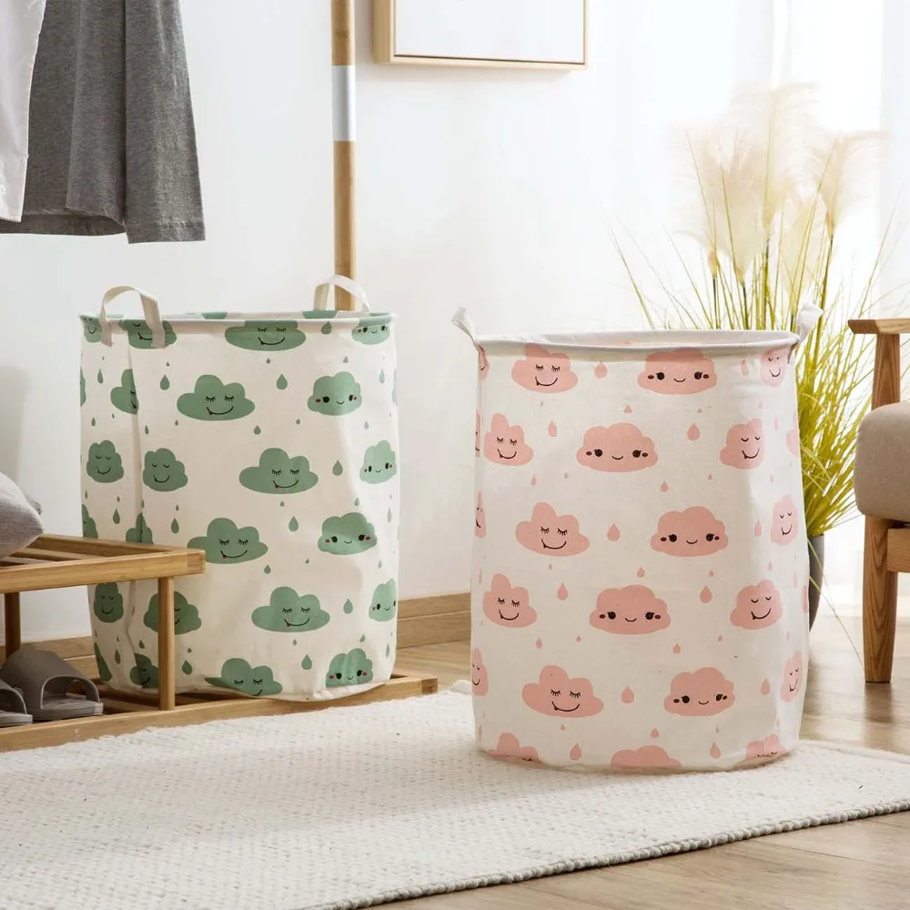 Waterproof Laundry Clothes Basket Cloth Storage Box Sundries Bag Decoration Gift