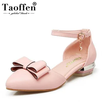 

TAOFFEN Size 31-43 Women Pointed Toe High Heel Sandals Ankle Strap Shoes Women Flats Comfortable Sweet Summer Sandal Shoes Women