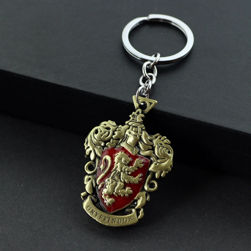 Negligencia motor correcto Escuela de Hogwarts llavero insignia de Gryffindor Pasadores León llavero  Hogwarts escuela mágica Gryffindor llavero|key chains key rings|key ringkey  chain - AliExpress