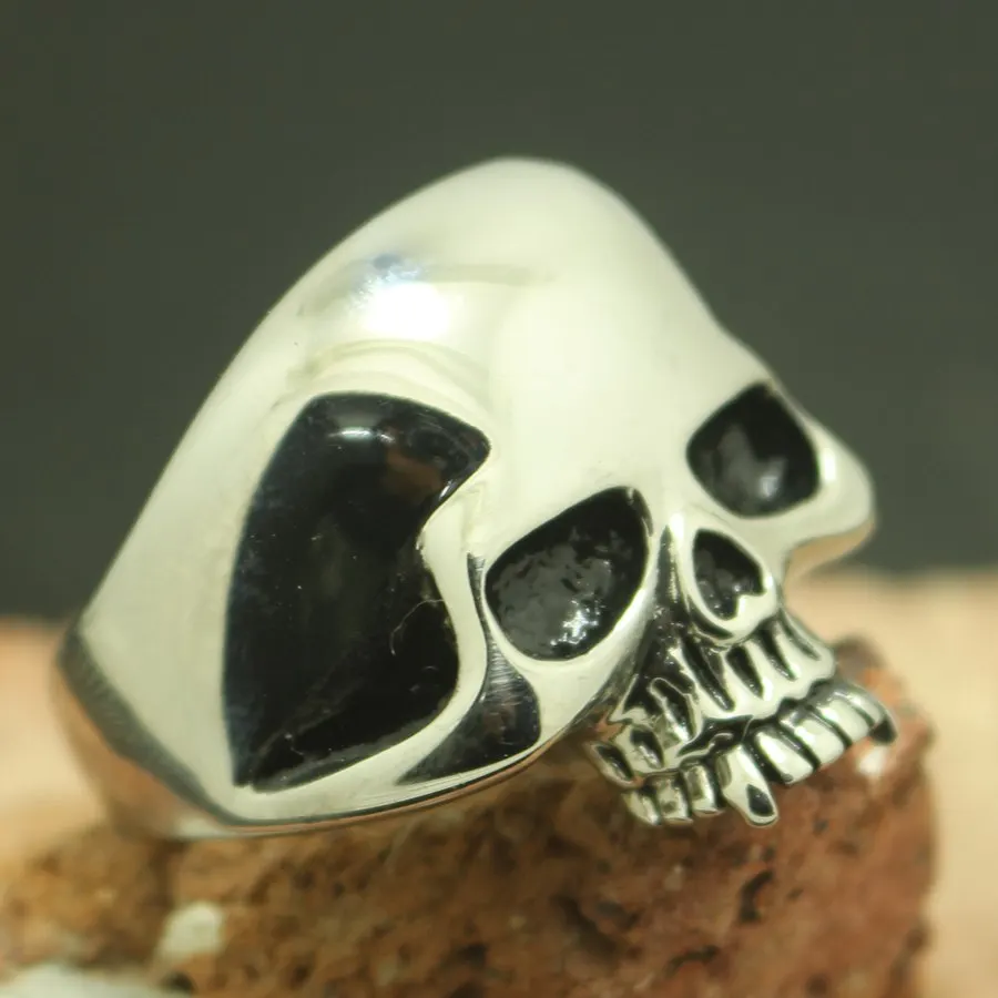 Size 7 to Size 15 Mens Boys Silver Finger Rings 316L Stainless Steel Polishing Hot Saling Skull Ring
