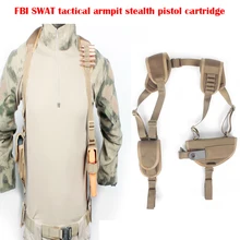 Военная тактическое снаряжение армии 1050D нейлон подмышек стелс пистолет картриджи сумка Агенты FBI рюкзак Вуду эластичный зажим для патронов