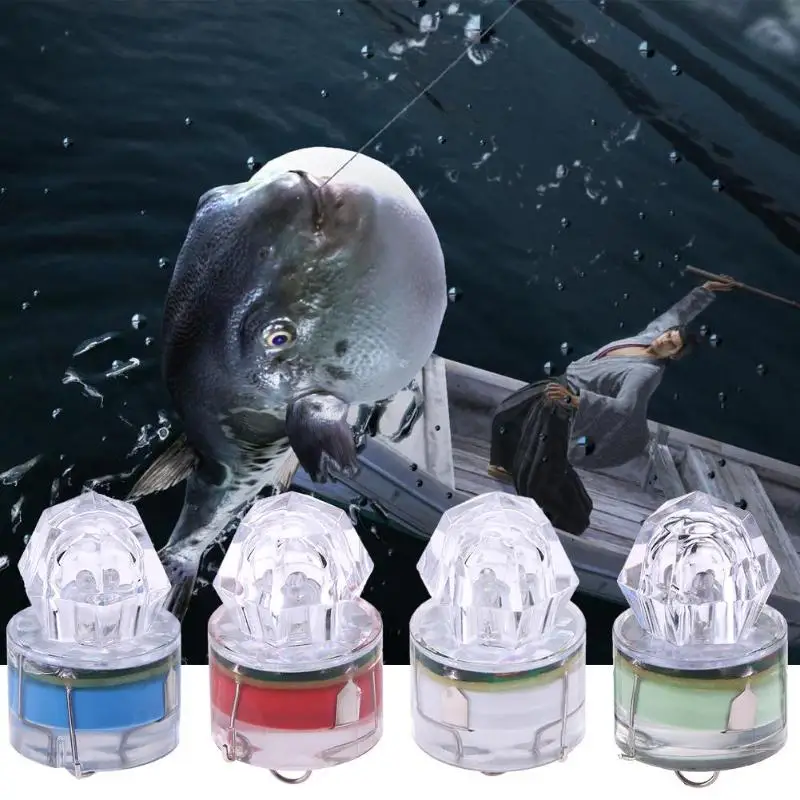 

Fishing Bait Light Mini LED Diamond Water Activated Deep Drop Flashing Lights Bright Fish Lure Light Flashing Lamp pesca