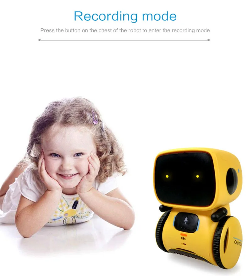 tipo Mais Novo Comando de Voz Presentes para Crianças Robôs Inteligentes Dança Línguas Versões Controle Toque Brinquedos Robô Interativo Bonito Brinquedo 3 11 Cheap Robô RC
