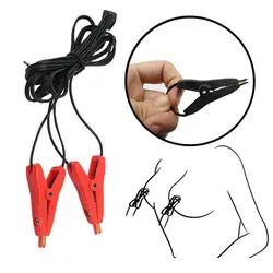 Металлические зажимы для сосков груди аксессуары с электрическим током взрослых игр клитора зажимы для половых губ Стимуляция Массажер