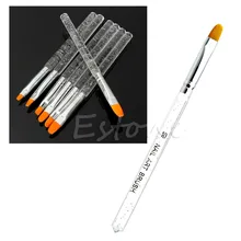 7 шт УФ гель акриловый кристалл дизайн строитель живопись художественная кисть Ручка Набор инструментов