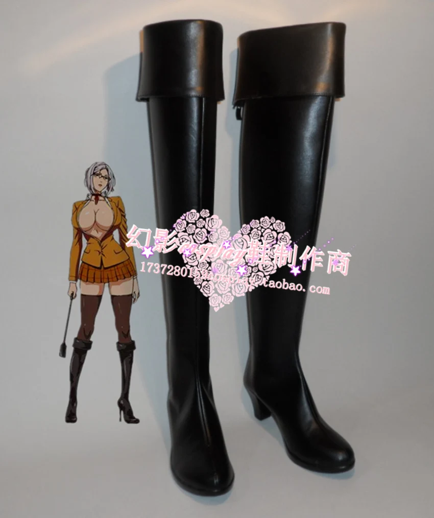 

Kangoku Gakuen Prison School shiraki meiko Cosplay Shoes Boots Custom-Made 605
