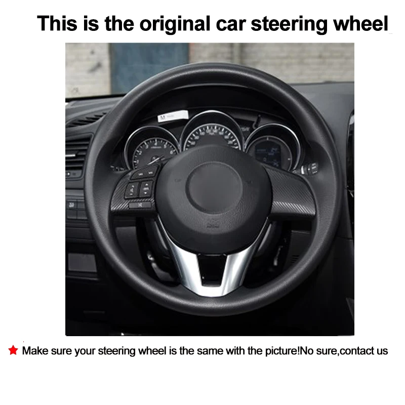 Ручной пошив чехол рулевого колеса автомобиля замша кожа для Mazda CX-5 CX5 Mazda 6 Atenza Mazda 3 CX-3 Scion iA