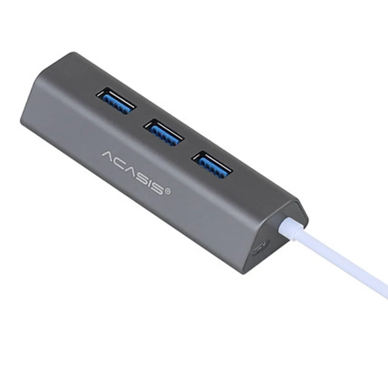 Acasis USB COMBO 5 Гбит/с 3 Порты USB3.0 концентратор переходник разветвитель Алюминий