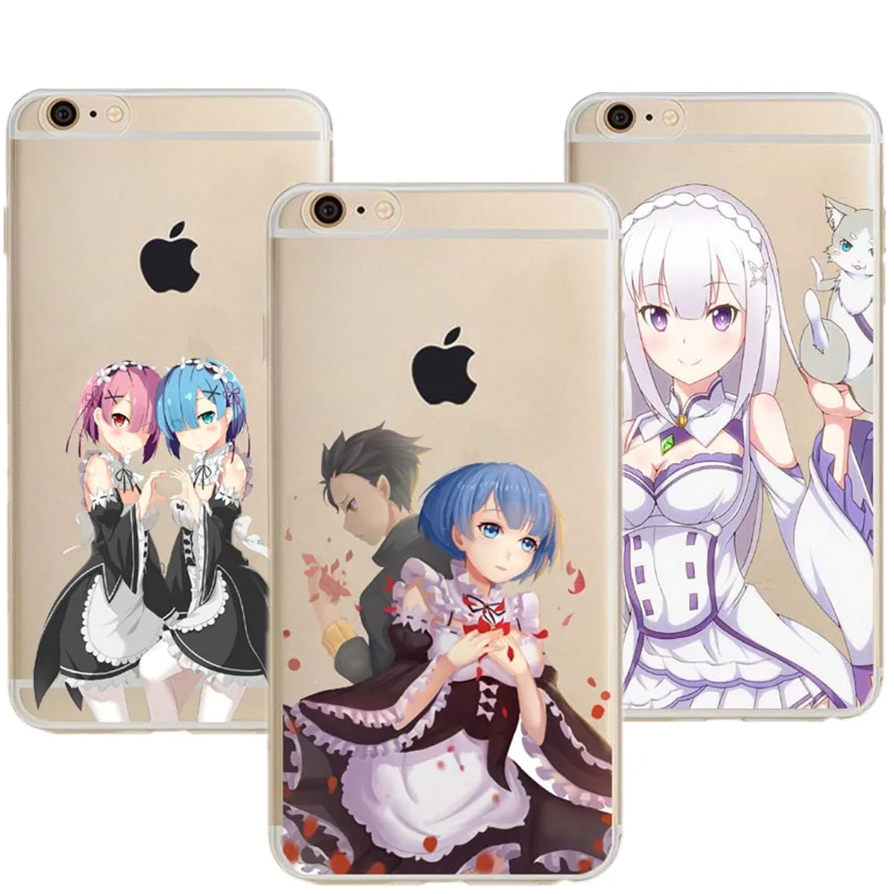 Чехол для телефона прозрачный мягкий чехол из ТПУ iphone 5 5S SE 6 6s 8 Plus 7 7Plus X Cute Anime