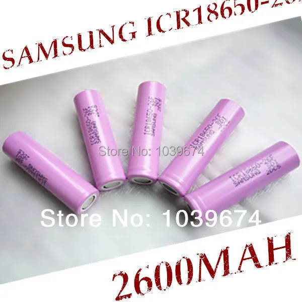 Реальная для SAMSUNG ICR 18650-26FM 2600mah литий-ионная аккумуляторная батарея