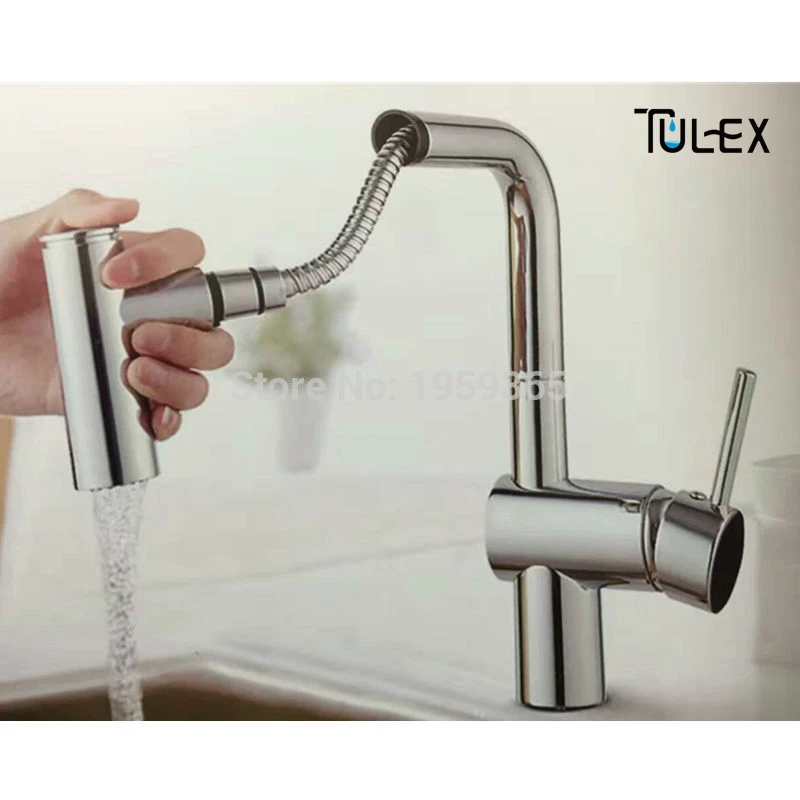 TULEX Кухня кран Насадки для душа G1/2 ABS выдвижной спрей нажмите на кнопку