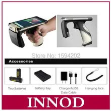 4 г памяти ручной android Мобильный uhf rfid считыватель 1D 2D сканер штрих-кодов для дальнего диапазона epc gen2 актив инвентарные бирки impinj