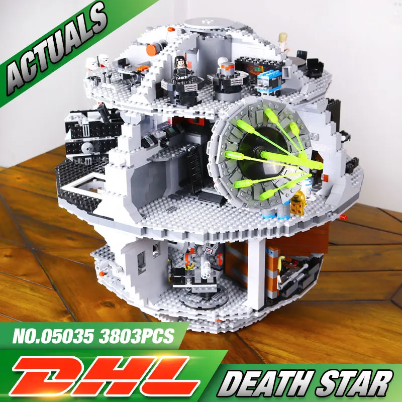 Free Shipping font b LEPIN b font 05035 Star Wars Death Star 3804pcs Building Block Bricks