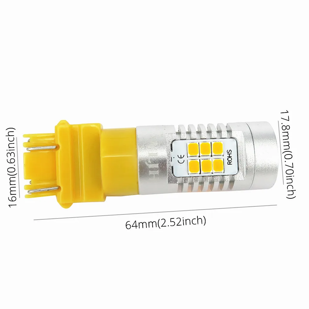 WLJH 2x автомобильный 3157 3156 3057 T25 светодиодный Автомобильный источник света задний