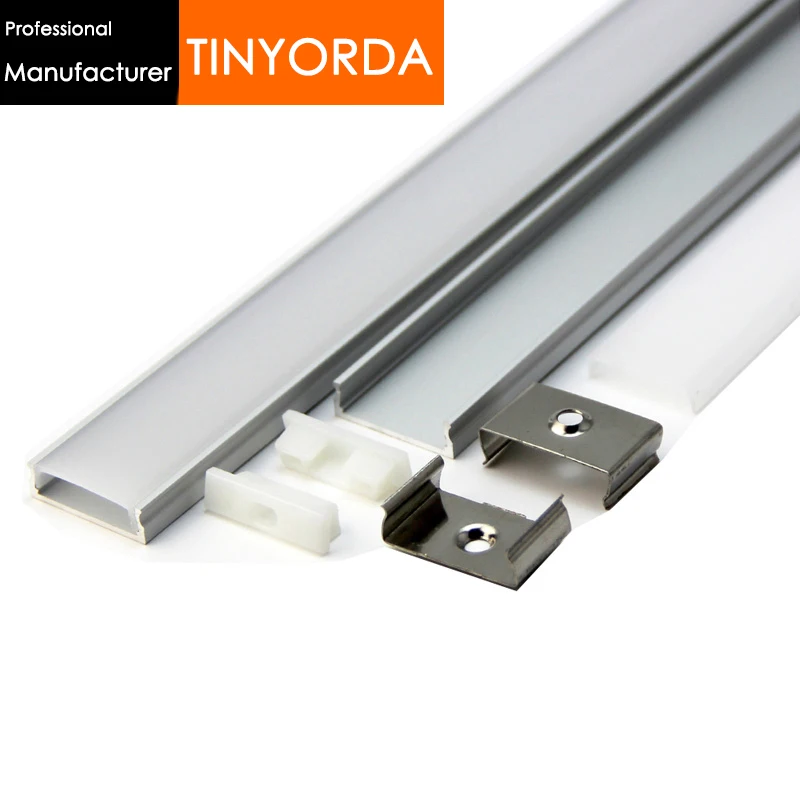 

Tinyorda 500Pcs (2M Length) Led Strip Profile Led Channel Profil for 20mm LED Strip Light [Professional Manufacturer]TAP2406