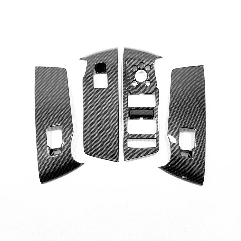 ABS Matte/Carbon fibre For Audi Q3 2019 2020 LHD Door Window glass Lift Control Switch Panel Cover Trim Car Styling Accessories