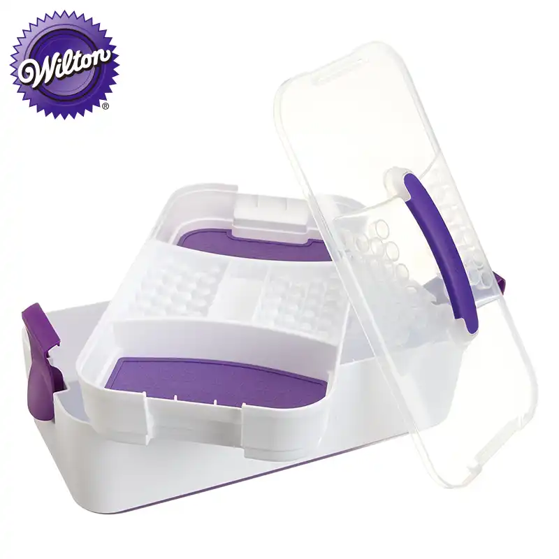 Wilton Storage Box Piping Tips Icing Color Organizer Case