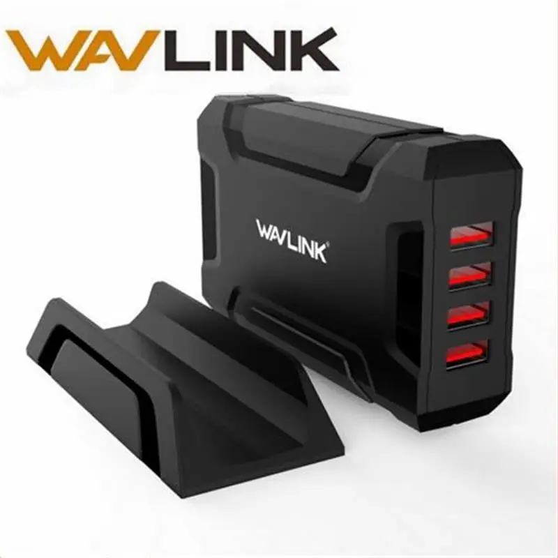 

Wavlink 4 port USB Charger Travel Adapter Universal Desktop Charger Adapter 35W 2.4A Wall Charger Fast for iPhone Samsung Tablet