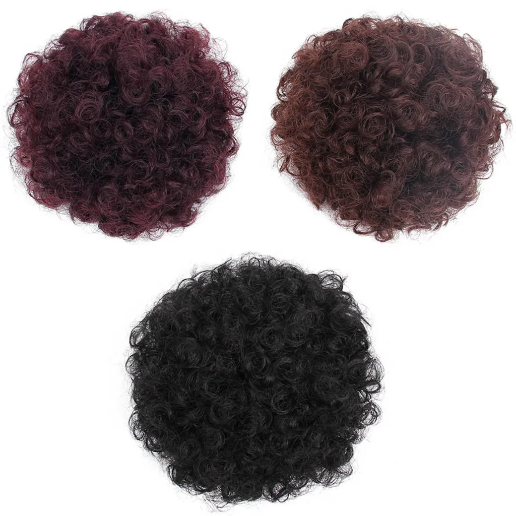 Top Quality Fashion Pretty Woman Lady Girl Soft Ponytail Holder Hairpiece Afro Puff Wig Hair Ring Bun Party Gift Dropshipping Top Quality Fashion Pretty Woman Lady Girl Soft Ponytail Holder Hairpiece Afro Puff Wig Hair Ring Bun Party Gift Dropshipping