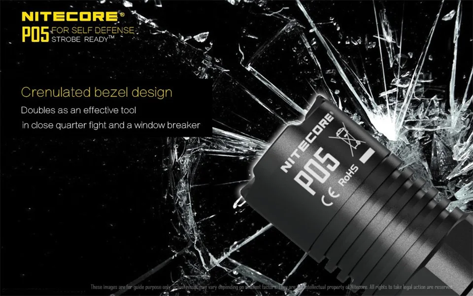 Новое поступление NITECORE P05 460 Люмен CREE XM-L2 U2 белый свет Шестерни правоохранительных органов Военные ручной фонарь фонарик