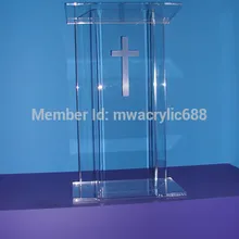 Красивая Изысканная разумная цена кисти для макияжа кафедра для выступлений Lectern plexiglass