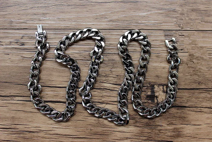 

TA2 ure titanium system Titanium Necklace Cowboy Chain Hand Polished Exquisite Workmanship Tools