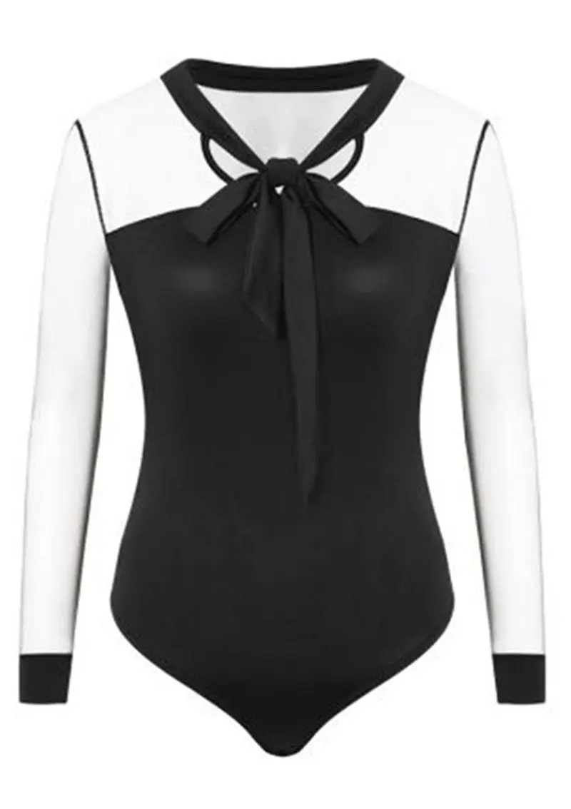  Women Long Sleeve Bodysuit Stretch Ladies Leotard Body Tops Tshirt Jumpsuit New