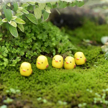 

Hot Sale 5PC Miniature Figurines Chick Garden Miniatures Micro Landscape DIY Cute Ornament Miniatures DIY Home Garden Decor