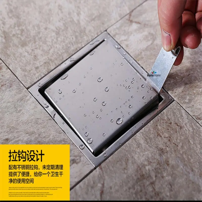11cm/15cm Modern Stainless steel Bathroom Tile Invisible Shower
