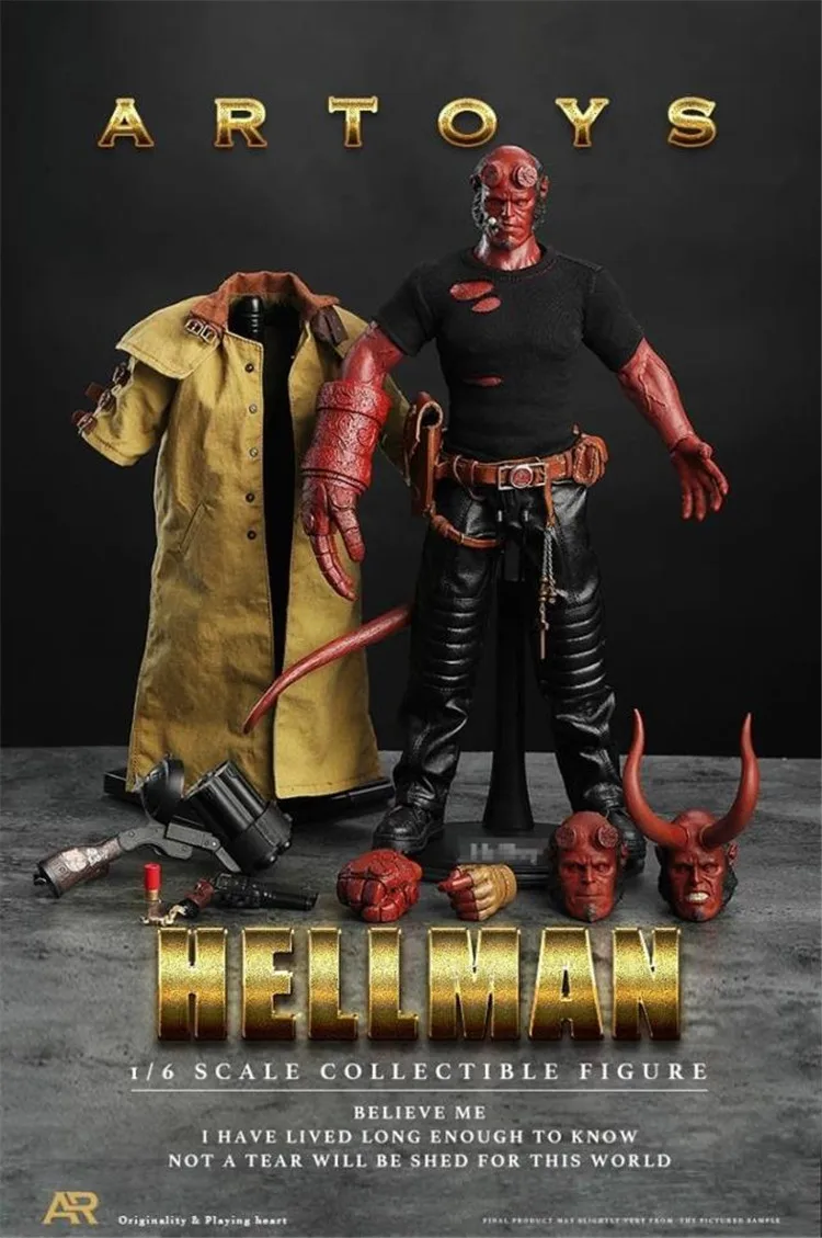 ARTOYS 1/6 Hell Baron Hellboy Boy 12 дюймов супер герой Подвижная кукла модель игрушка экшн