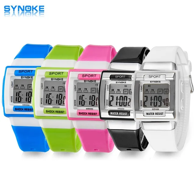 SYNOKE Kids Electronic Wrist Watch Digital Montre Enfant Shockproof Waterproof C SYNOKE Kids Electronic Wrist Watch Digital Montre Enfant Shockproof Waterproof C