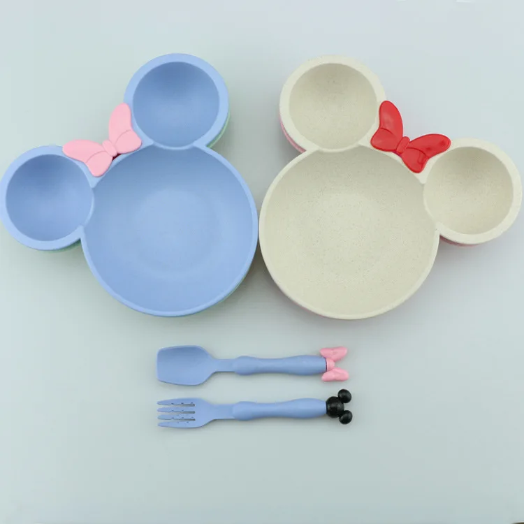 3pcs/set Children Cartoon Wheat Straw Bowl Set Baby Dinner Feeding Plate Tableware Set Baby Training Bowl Spoon Fork for Kids 3pcs/set Children Cartoon Wheat Straw Bowl Set Baby Dinner Feeding Plate Tableware Set Baby Training Bowl Spoon Fork for Kids