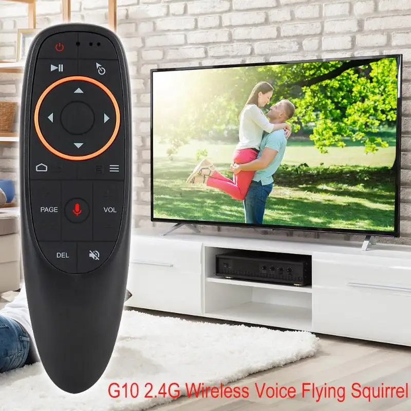 

G10 2.4G Wireless Air Mouse Microphone Gyroscope IR Voice Remote Control Support Infrared Learning Mode