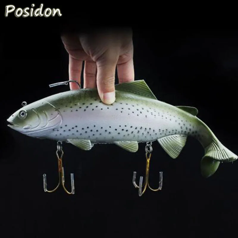 Posidon 1PCS 20cm/30cm Sea Fishing Big Size Simulate Soft Lure Artificial Baits Peche Swimbait Crank Bait | Спорт и развлечения